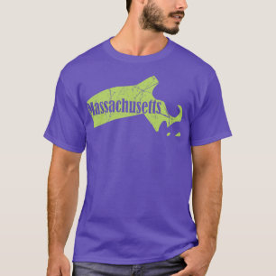 Camiseta Massachusetts State Vintage Massachusetts Gift