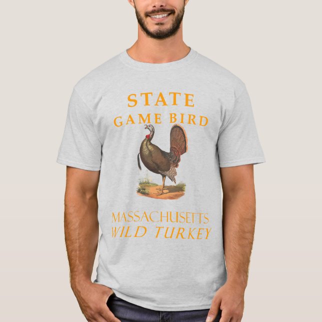 Camiseta Massachusetts Territory Gamebird The Wild Turkey (Frente)
