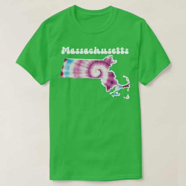 Camiseta Massachusetts Tie Dye (Frente do Design)