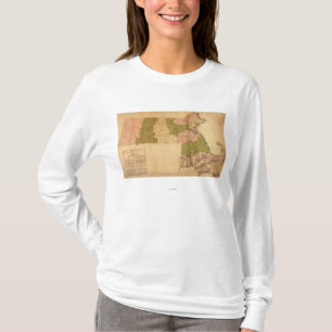 Camiseta MassachusettsPanoramic MapMassachusetts