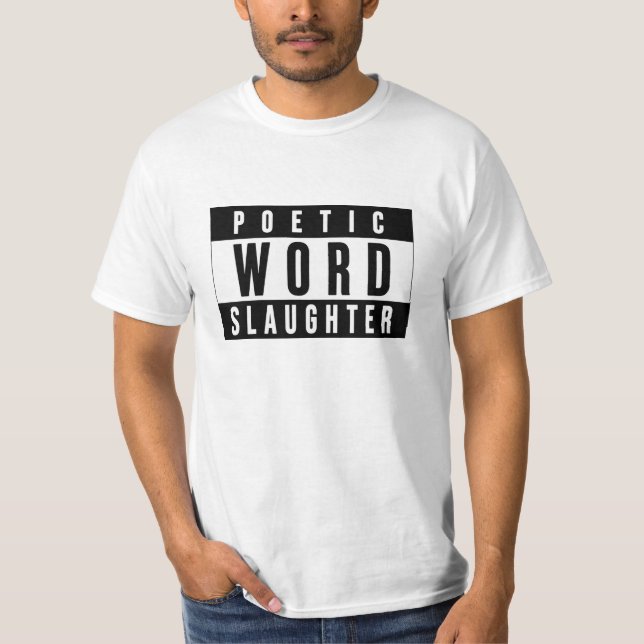 CAMISETA MASSACRE DE PALAVRAS POÉTICAS (Frente)