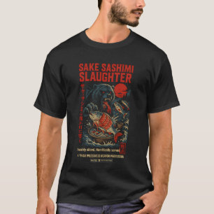 Camiseta Massacre de Sashimi de Sake â€“ PÃ³ster de Terror 