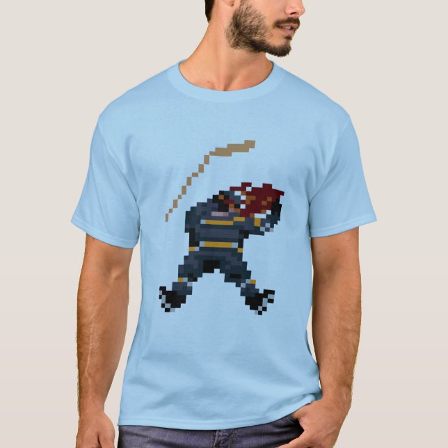 Camiseta Massacre do hóquei do pixel (Frente)