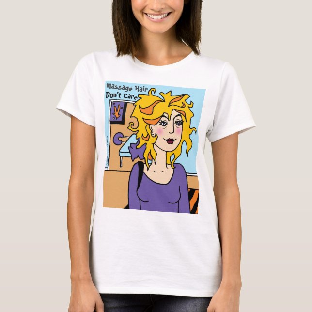 Camiseta Massage Hair não se importa com o desenho de Susan (Frente)
