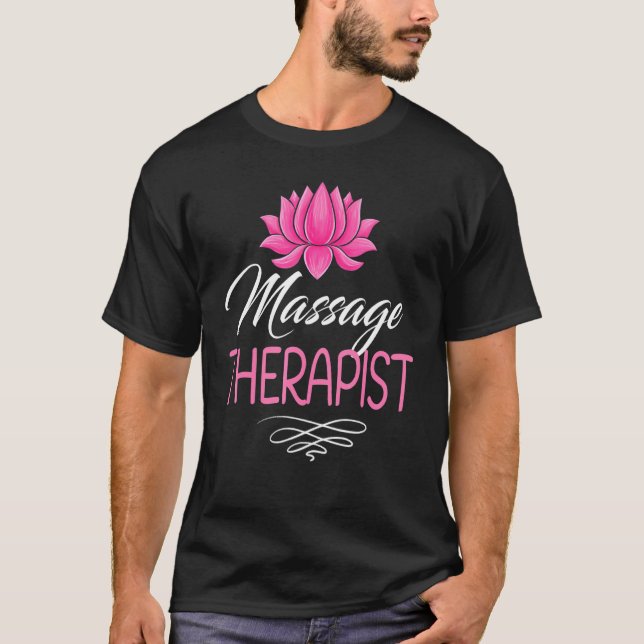 Camiseta Massage Terapêutica De Massagem Spa Dia Lotus (Frente)