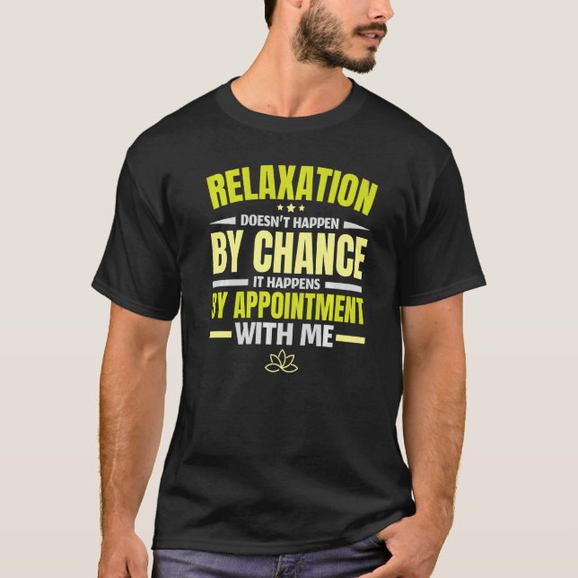 Camiseta Massage Therapist Muscle Therapy Relaxation Spa Pr (Frente)
