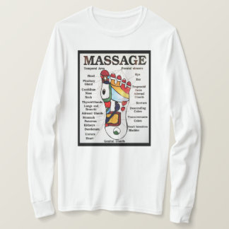 Camiseta Massagem de Pé Tailandesa ~ Mapa de Reflexologia