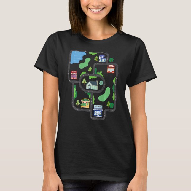 Camiseta Massagem De Volta Na Rua Do Carro De Brinquedos Tr (Frente)