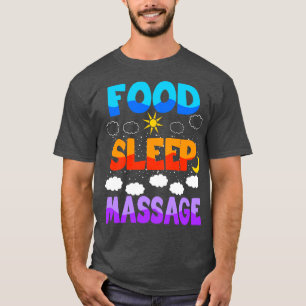 Camiseta Massagem do sono da comida