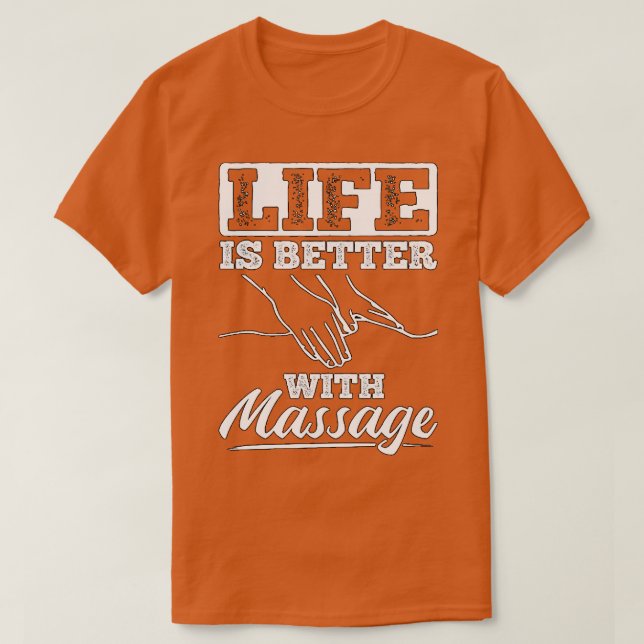 Camiseta Massagem terapêutica melhora a qualidade de vida 4 (Frente do Design)