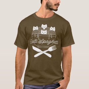 Camiseta Massas de Gatos Ramen Catti Spaghetti por Tobe Fon