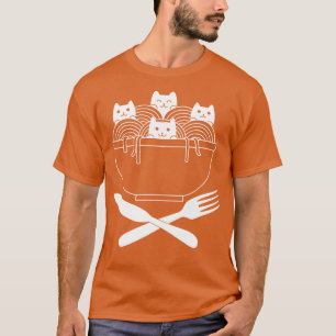 Camiseta Massas de Gatos Ramen Spaghetti por Tobe Fonseca