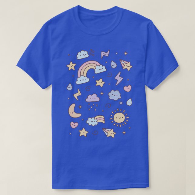 Camiseta Massas Meteorológicas De Pastel Cugado (Frente do Design)