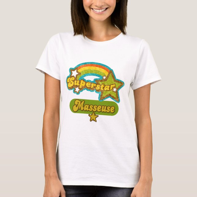 Camiseta Masseuse da estrela mundial (Frente)