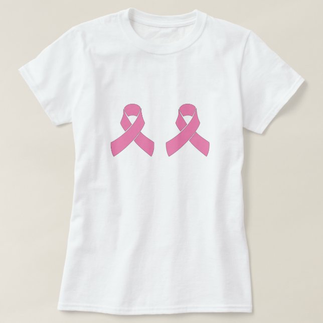 Camiseta Mastectomia do sobrevivente do cancro da mama (Frente do Design)