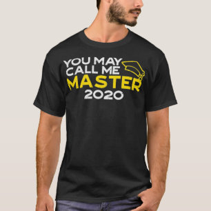 Camiseta Master 2020 Engraçado Mestrados MBA Graduação H