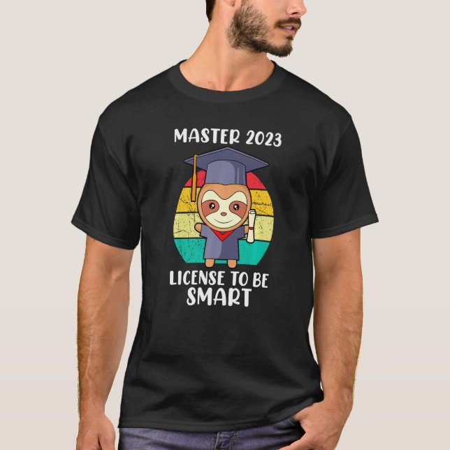 Camiseta Master 2023 License to be smart Master Graduation (Frente)