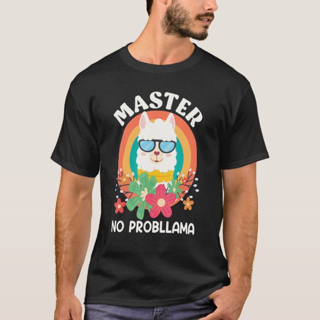 Camiseta Master 2023 No Probllama Master Degree (Frente)