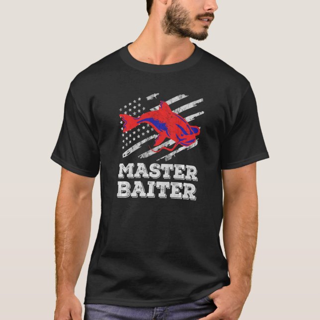 Camiseta Master Baiter Wels Catfish Hunter 1 (Frente)