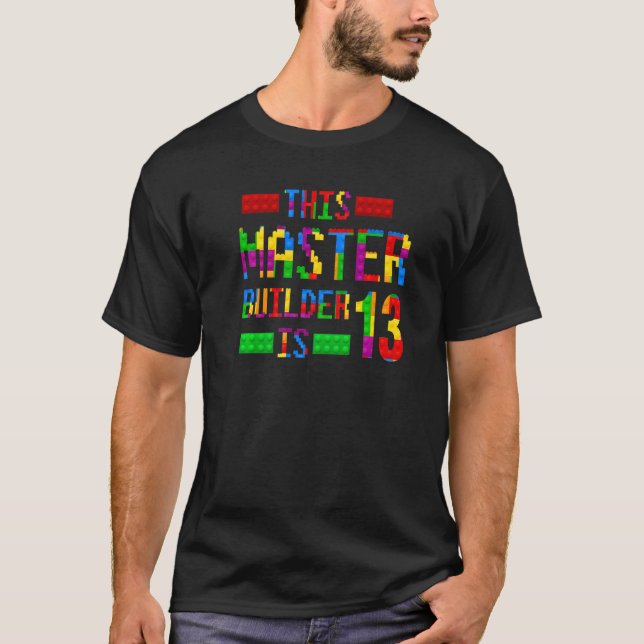 Camiseta Master Builder 13 anos Nascer 2009 (Frente)