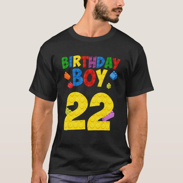 Camiseta Master Builder 22 Aniversário do dia 22 anos (Frente)