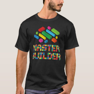 Camiseta Master Builder Blocks Construindo Kids