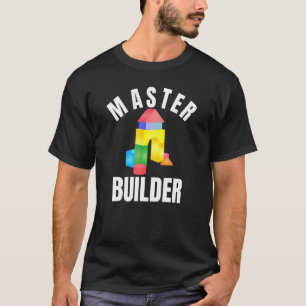 Camiseta Master Builder Building Blocks Brick Builders Toys