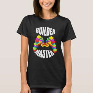 Camiseta Master Builder Building Blocks Brinquedos de monta