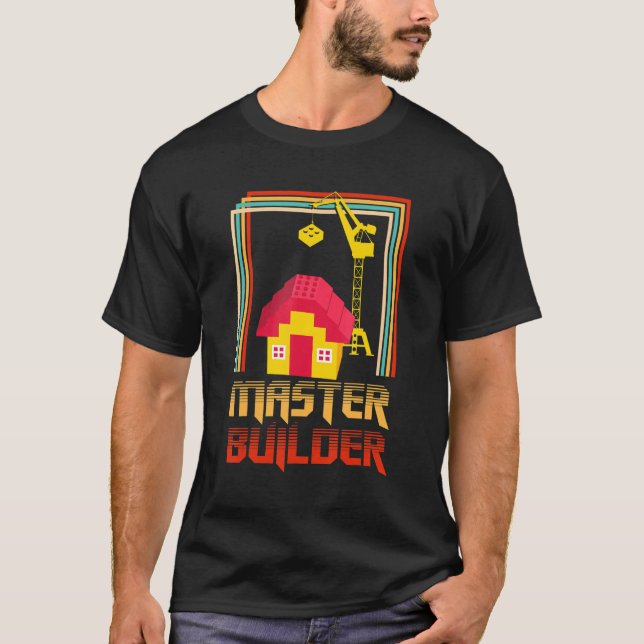 Camiseta Master Builder Building Blocks Camada de Engenheir (Frente)