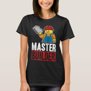 Camiseta Master Builder Building Blocks Homens Mulheres Jov