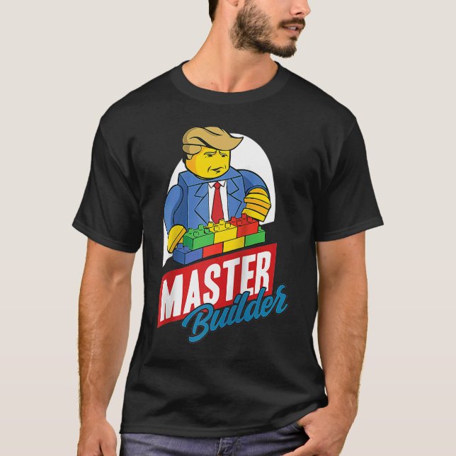 Camiseta Master Builder Building Blocks Homens Mulheres Jov (Frente)