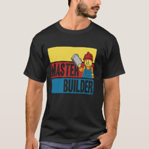 Camiseta Master Builder Building Blocks Homens Mulheres Juv