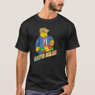 Camiseta Master Builder Building Blocks Homens Mulheres Juv