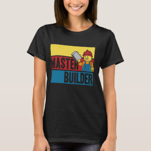 Camiseta Master Builder Building Blocks Homens Mulheres Juv
