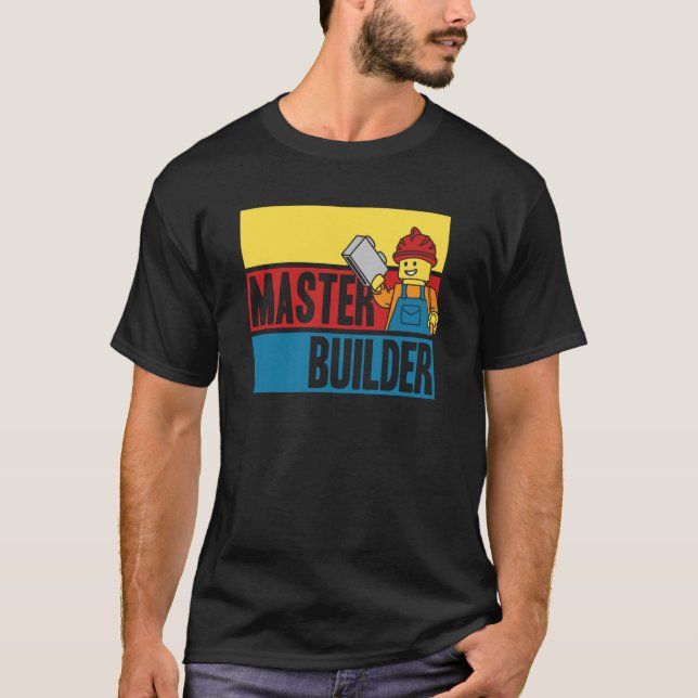 Camiseta Master Builder Building Blocks Men Women Youth (Frente)