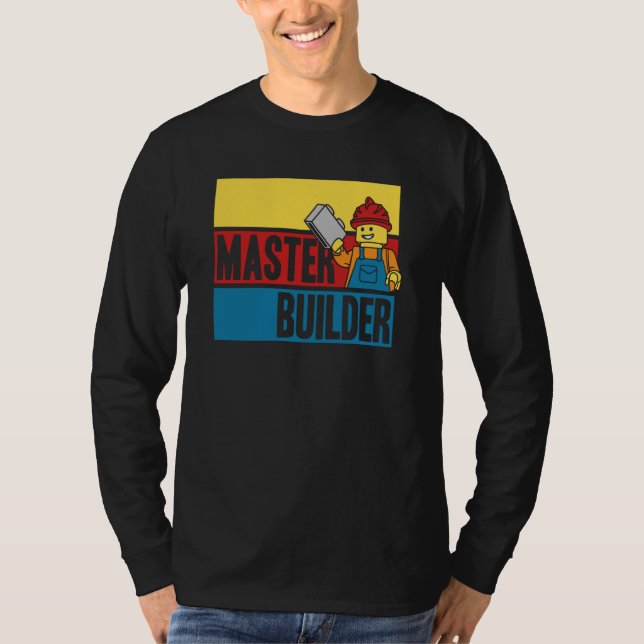 Camiseta Master Builder Building Blocks Men Women Youth (Frente)