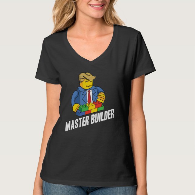 Camiseta Master Builder Building Blocks Men Women Youth  28 (Frente)