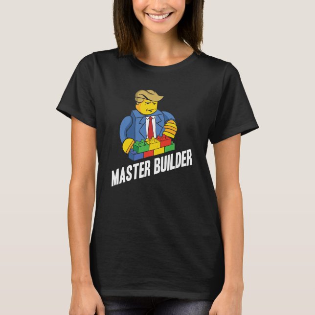 Camiseta Master Builder Building Blocks Men Women Youth  28 (Frente)