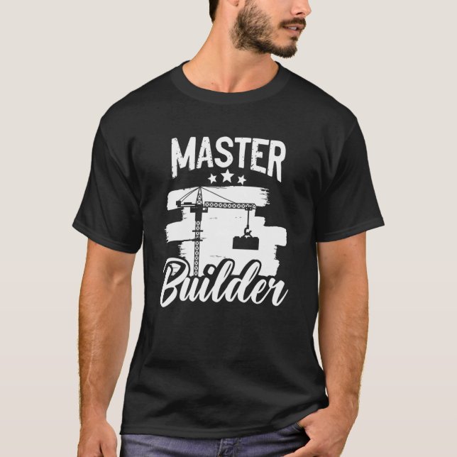 Camiseta Master Builder Building Blocks Tijolos (Frente)