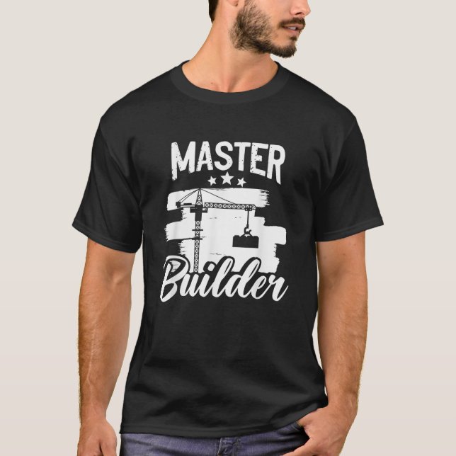 Camiseta Master Builder Building Blocks Tijolos (Frente)