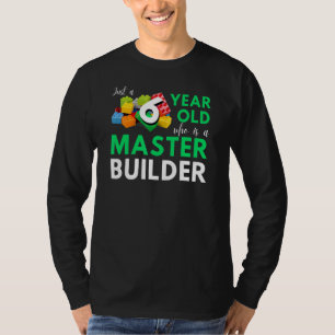 Camiseta Master Builder Cute Block Building 6 Birthday Bo
