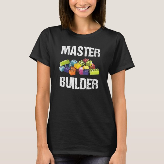 Camiseta Master Builder Funny Say Block (Frente)