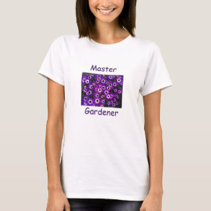 Camiseta Master Gardener Linda Flor Puro Floral