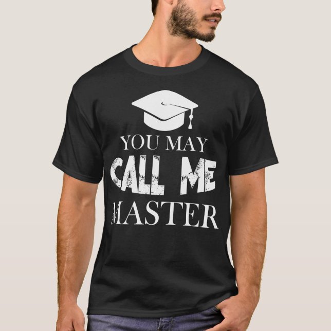 Camiseta Master Graduation Funny Chame-me Mestre MS M (Frente)