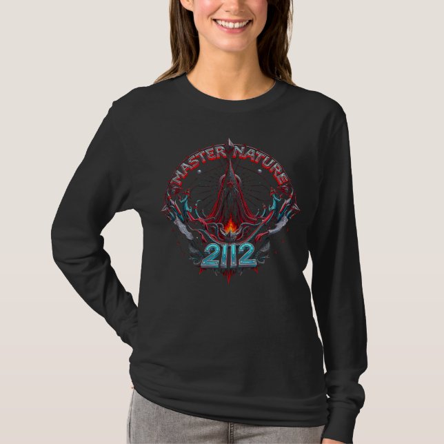 Camiseta Master Nature 2112 Psychedelic Sci-fi Logo shirt (Frente)