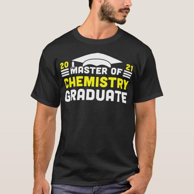 Camiseta Master of Chemistry Graduate 2021 Degree Universit (Frente)