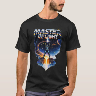 Camiseta Master of Light – Retro Sci-Fi 80s Neon Warrior De