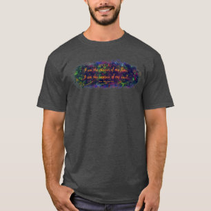 Camiseta Master Of My Fate - Captain Of My Soul Motivation