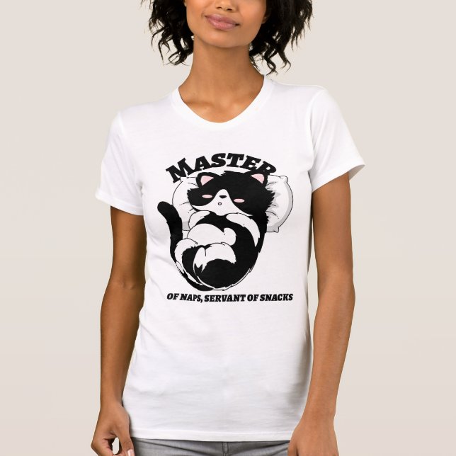 Camiseta Master of naps, servant of snacks (Frente)