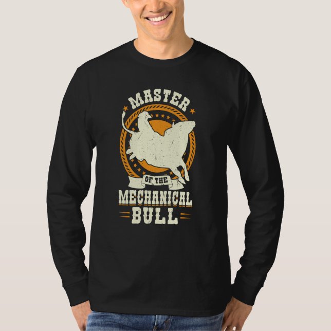 Camiseta Master Of The Mechanical Bull Bull Rider (Frente)